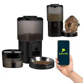 peluvio Feast Automatischer Futterautomat Katze mit App und Kamera