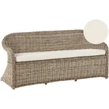 Beliani Gartenbank 189 x 0 x 0 cm Naturfarben