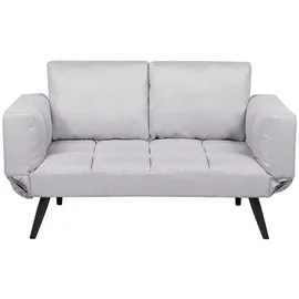 Beliani Sofa Hellgrau Brekke