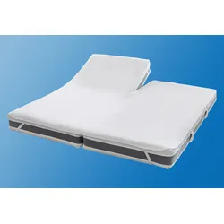 Matratzenauflage SETEX "Split", weiß, B:180cm L:200cm, Obermaterial: 100% Baumwolle, Matratzenzubehör