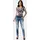 Cipo & Baxx Jeans WD443 blau, 98% Baumwolle, 2% Elasthan, unifarben, slim fit lang, Jeans Slim-fit-Jeans, im Used-Look,