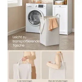 VASAGLE Badkommode Badezimmerschrank mit Wäschekorb, 40 x 40 x 170 cm