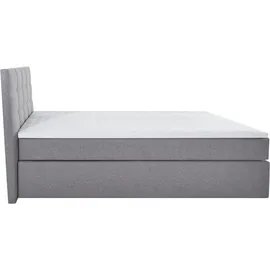 Home Affaire Boxbett HOME AFFAIRE "Ovalo", grau, B:154cm L:210cm, Komplettbetten, Boxspringbett, wahlweise mit Bettkasten, in H2, H3 & H4 erhältilich, Topseller
