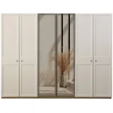 JVmoebel Kleiderschrank 62 x 215 x 255 cm Weiß