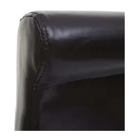 Mendler 2er-Set Barhocker HWC-C33, Barstuhl Tresenhocker, Holz braun, dunkle Beine, Leder