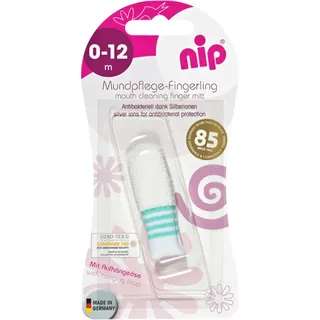 Nip Mundpflege-Fingerling, weiß/blau