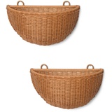 Ferm Living - Braided Wandkorb, natur (2er-Set)