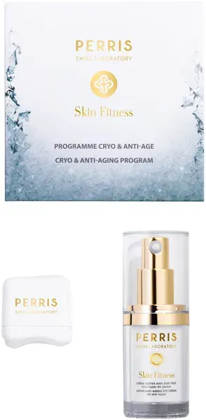 Perris Swiss Laboratory Skin Fitness Kyro & Anti Aging Set = Kyro-Würfel  + Anti-Aging Eye Cream 15 ml - 2 Artikel im Set