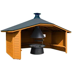 Wolff Finnhaus Wetterschutzhütte / Grillhütte  naturbelassen Ohne Grillanlage