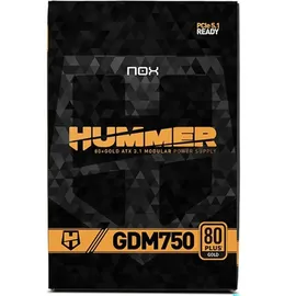 Nox-Xtreme NOX Hummer GDM 750W Gold (750 W), PC Netzteil, Schwarz