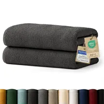 Blumtal Premium Frottier Handtuchset 70 x 140 cm grau 2 St.