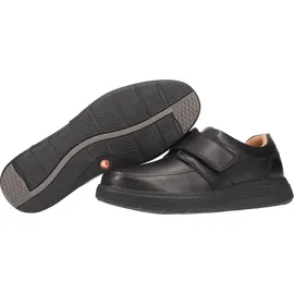 CLARKS Herren Un Abode Strap Slipper, Schwarzes Leder, 42.5 EU