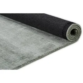 Tom Tailor Shine uni Kurzflorteppich 50 x 80 cm grün