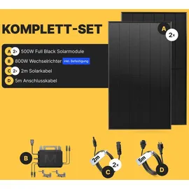 solakon Balkonkraftwerk onBasic 1000W 5 m Kabel