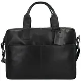 Burkely Vintage Jesse Aktentasche Leder 42 cm Laptopfach schwarz