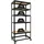 Proregal Schwerlastregal Metall 190x90x50 cm schwarz fahrbar
