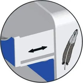 Exacompta Schubladenbox Big-Box Plus 35,5 x 27,1 x 27 cm 5-tlg. mehrfarbig
