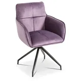 Stuhl Pavia Stoff Violett Lila