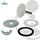 tecuro Hahnlochstopfen Deckrosette Ø 53 mm Messing Weiß