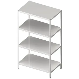 Stalgast Regal mit glatten Böden, 1300x400x1800 mm, Selbstmontage
