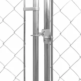 vidaXL Outdoor-Hundezwinger 950 x 570 x 185 cm Stahl Silber