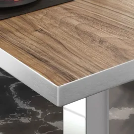 GGM Möbel Bistro Loungetisch Braun Sheesham 80 x 80 x 41 cm