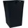 MSV Wäschekorb PP-Geflecht mit Deckel 35 cm x 35 cm x 55,5 cm Schwarz