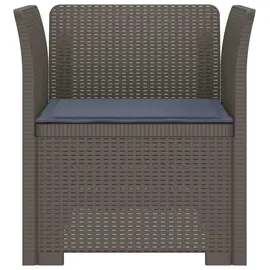 vidaXL 1-Sitzer Sessel 1 x 1 x 1 cm hellgrau