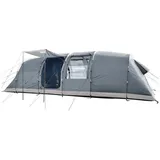 Skandika Tunnelzelt Casablanca 8 Sleeper Protect | Camping Zelt mit 2 Schlafkabinen, grau 8 PERSONEN