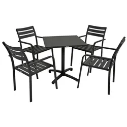 Farbe: grau Tischgruppe »LOLA«, 4 Sitzplätze, grau
