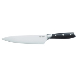 METRO Professional Kochmesser, 200 mm, genietet mit Kropf, geschmiedet, ergonomischer schwarzer Griff