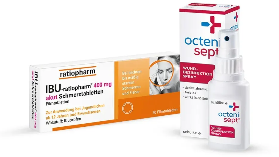 IBU ratiopharm 400 + octenisept Spray 1 Set