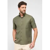 Eterna »COMFORT FIT«, Linen Shirt in khaki unifarben, khaki, 46