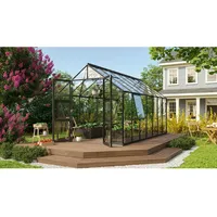 Vitavia Gewächshaus Olymp 11500 Schwarz 11,5 m2 inkl. Fundament
