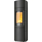 Kaminofen Hark 106 H GT ECOplus 6 kW - Ofenkacheln: deco-schiefer - Korpus: graphit