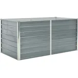 vidaXL Garten-Hochbeet verzinkter Stahl 160 x 80 x 77 cm Grau
