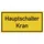 König Werbeanlagen Hinweisschild Hauptschalter Kran 20 x 10 cm Aluminium