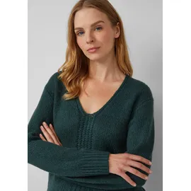 s.Oliver Alpakamixpullover mit Strickmuster Blau 46