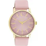 Oozoo Damenuhr C11042 Armbanduhr Rosa Goldf. Lederband 40 mm