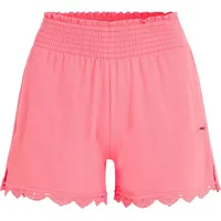 O'Neill Essentials Ava Smocked Shorts perfectly pink S