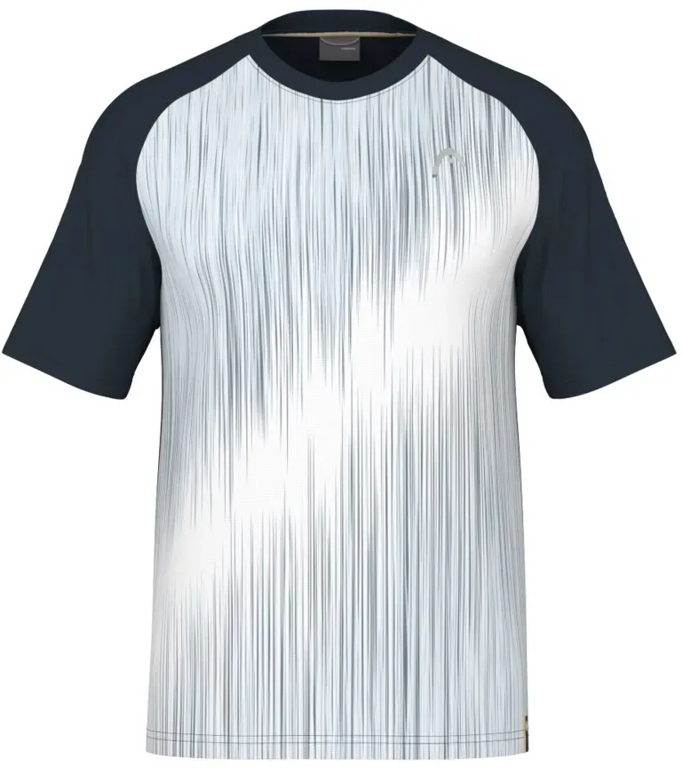 Head Tennis-Tshirt Performance 2024 (Polyester-Jacquard, schnelltrocknend) navyblau/weiss Herren