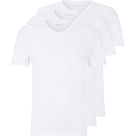 Boss Classic Kurzarm-v-ausschnitt-baselayer 3 Einheiten White 2XL