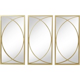 Leonique Dekospiegel »Noyon«, (3 St.), Wandspiegel, Metallrahmen, gold, goldfarben