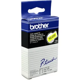 Brother Original DirectLabel schwarz auf gelb TC-C01