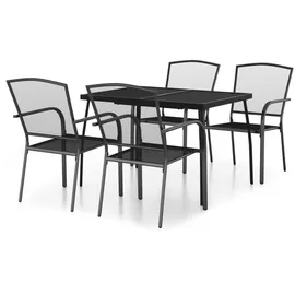vidaXL Garten-Essgruppe 5-tlg. Anthrazit