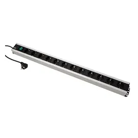 Bachmann Handwerkerleiste 12-fach 2 m Schwarz 1 St.