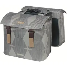 Basil Elegance Mik Doppelte Fahrradtasche grau/taupe