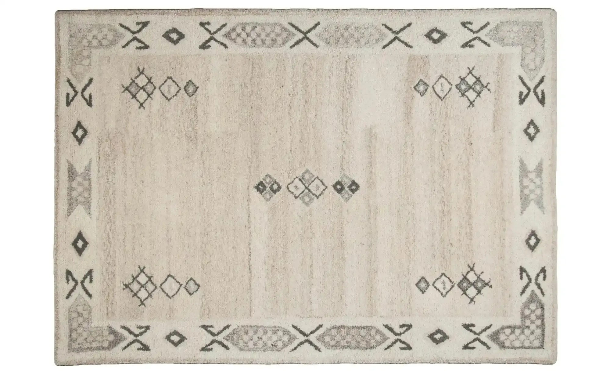 THEKO Wollteppich  Royal Berber , beige , Wolle , Maße (cm): B: 160 H: 1,8
