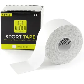 KALAHARI 4 wellness Sporttape Extra Lang Tapeverband 1 Rolle Weiß 3,8 cm x 13,7 m