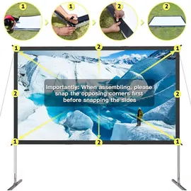 eSmart Professional MIMOBI Faltrahmen Leinwand 332 x 187 cm (150") 16:9